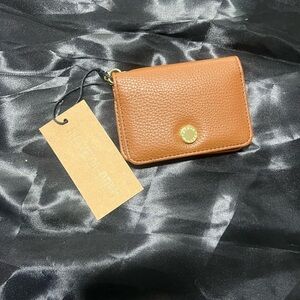 - STEVE MADDEN cognac keychain wallet , NWT​